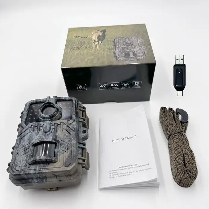 Caméra de chasse et de suivi des sentiers, 16mp, 1080P, détecteur d'animaux sauvages, HD, surveillan