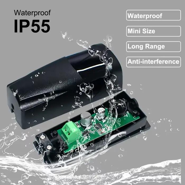 Capteur de détecteur infrarouge de sécurité pour porte automatisée, étanche IP55, balançoire, coulis