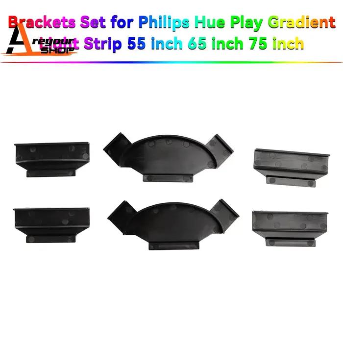 Jeu de supports pour bande lumineuse dégradée Philips Hue Play 55 pouces 65 pouces 75 pouces
