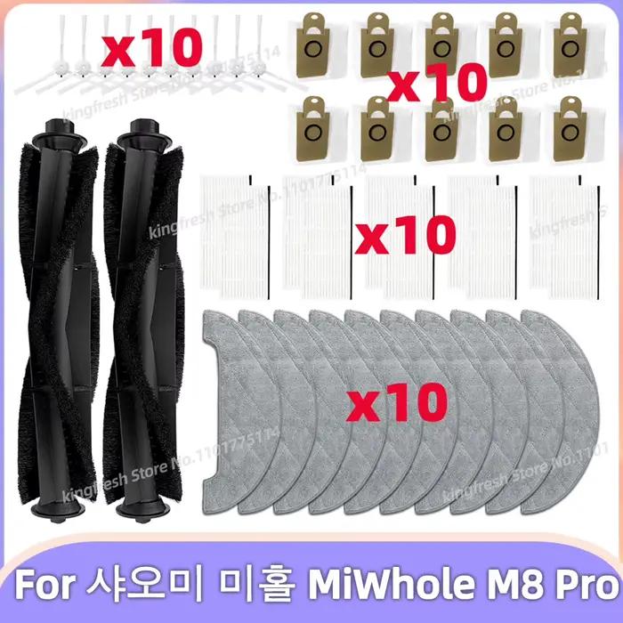 Pour MiWhole M8 Pro / Wiami FX-11 Plus accessoires pièces rouleau d'aspirateur brosse latérale filtr