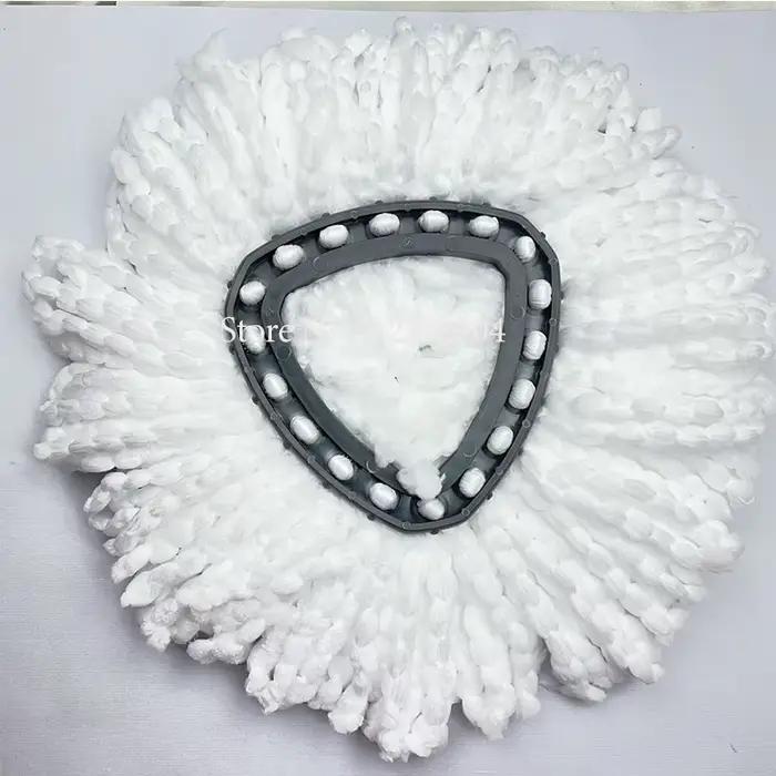Tête de vadrouille blanche de remplacement en tissu, recharges de vadrouille en microfibre, tête de 