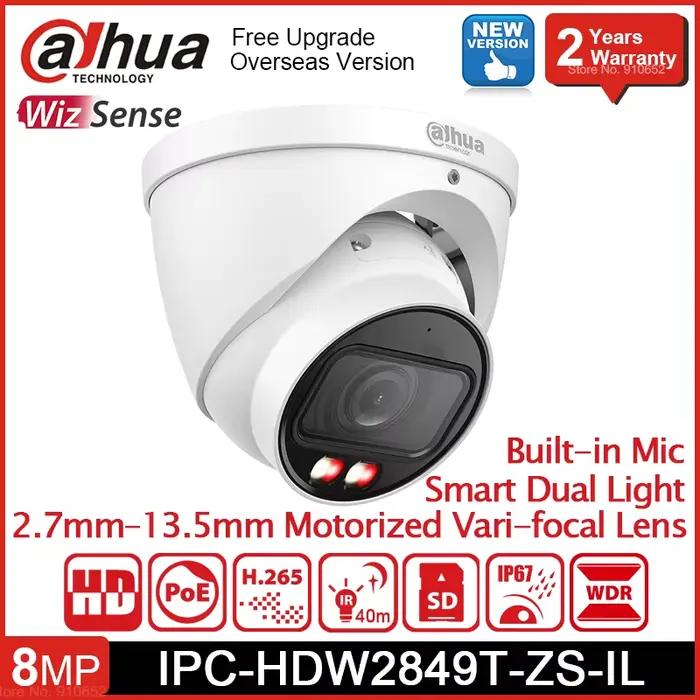 Dahua IPC-HDW2849T-ZS-IL 8MP WizSense globe oculaire POE caméra réseau IP extérieure intelligente do