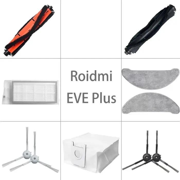 Filtre Hepa pour aspirateur robot Xiaomi Roidmi EVE Plus, brosse principale, vadrouille, gril, bross