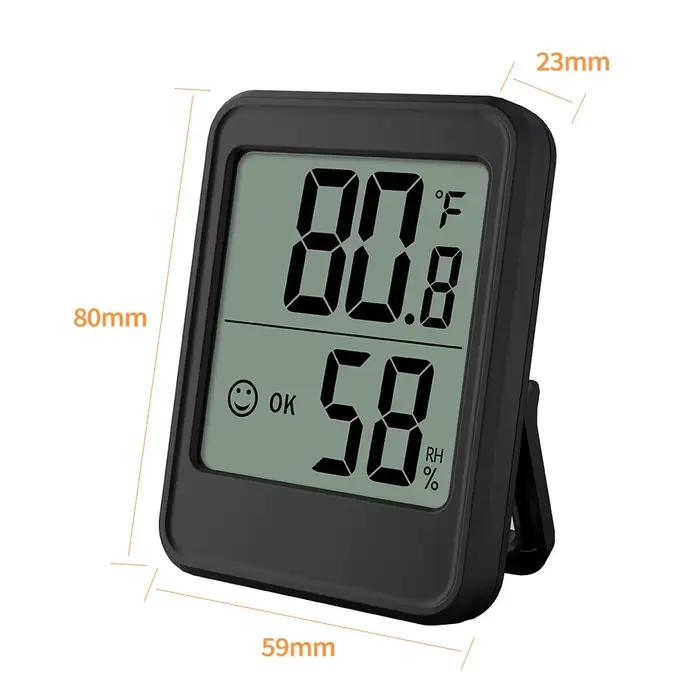 Compteur numérique d'humidité et de température d'intérieur, avec support magnétique, moniteur de te