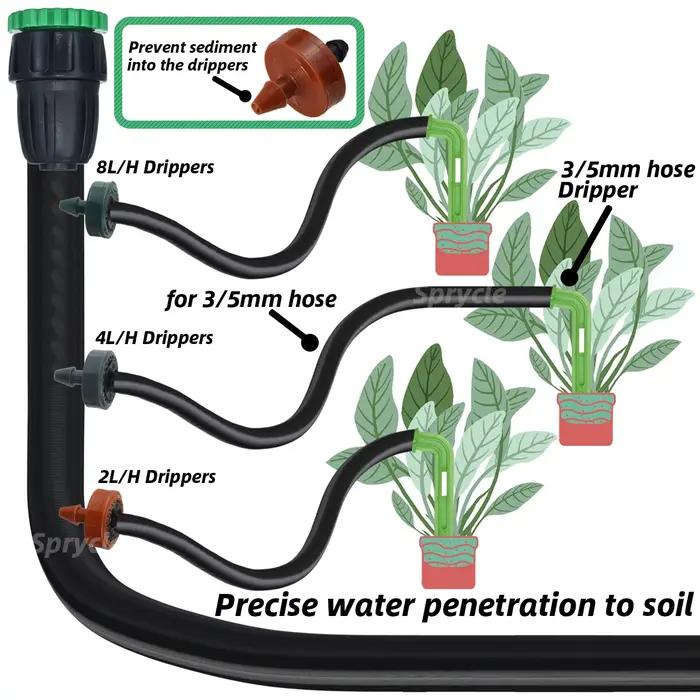 SPRYCLE 200 pièces 2L 4L 8L/H émetteur d'irrigation goutte à goutte à compensation de pression goutt