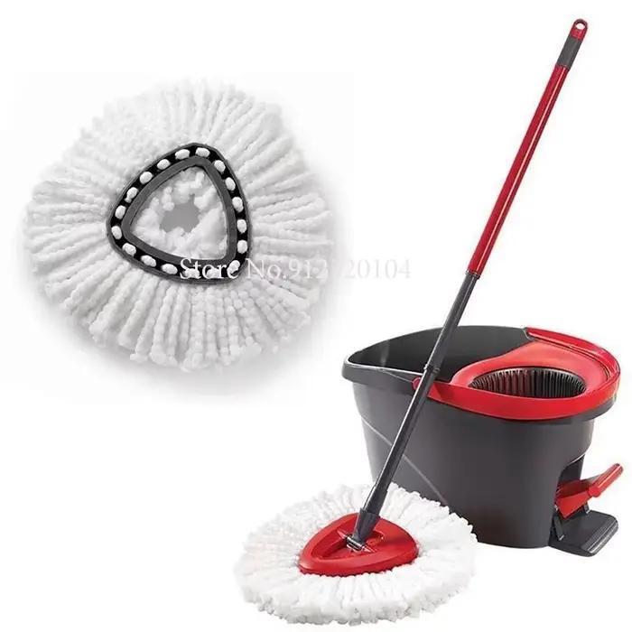 Tête de vadrouille blanche de remplacement en tissu, recharges de vadrouille en microfibre, tête de 