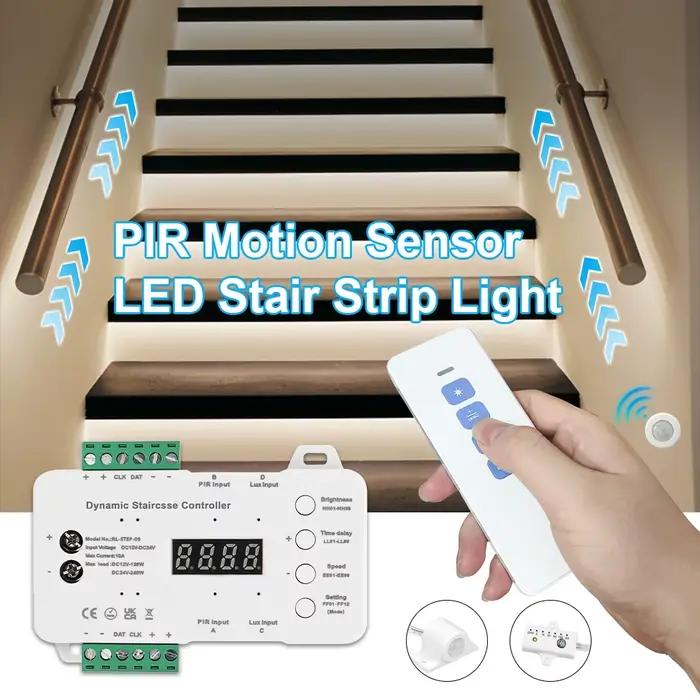 Bande lumineuse LED avec capteur de mouvement d'escalier