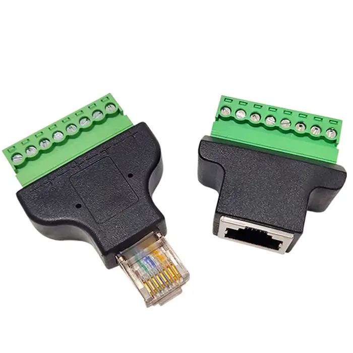 Câble d'extension RJ45 mâle vers borne 8 broches
