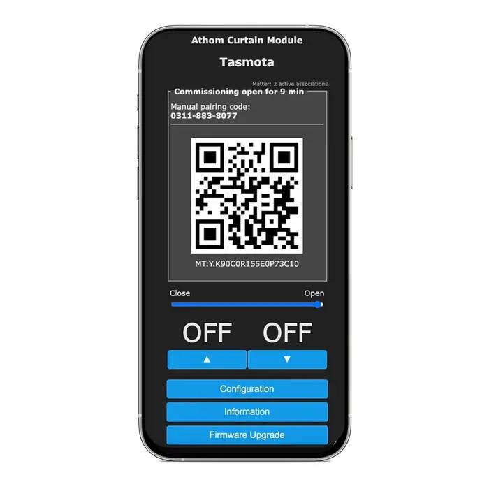 Tasendants a Matter MQTT Curtain Tech