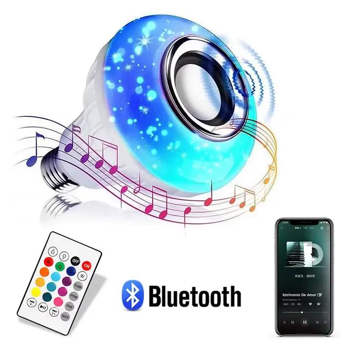 Ampoule avec télécommande musicale Bluetooth