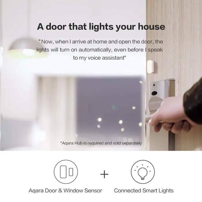 Aqara capteur de porte fenêtre Zigbee connexion sans fil alarme intelligente Mini