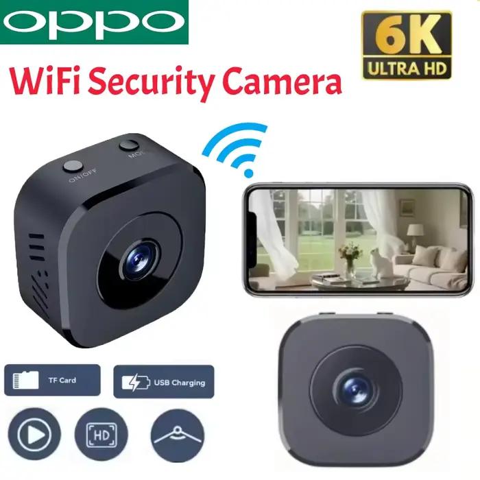 OPPO Mini caméra de sécurité 6K FullHD WiFi Surveillance avec Audio bidirectionnel détection de mouvement