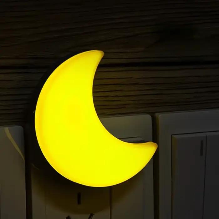 Lune veilleuse brancher dans le mur mignon bébé mur pépinière lampe capteur de lumière Intelligent LED
