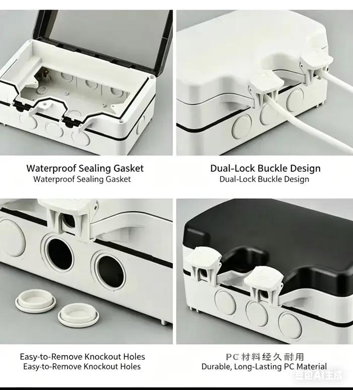 Boîte murale étanche IP66 pour utilisation extérieure