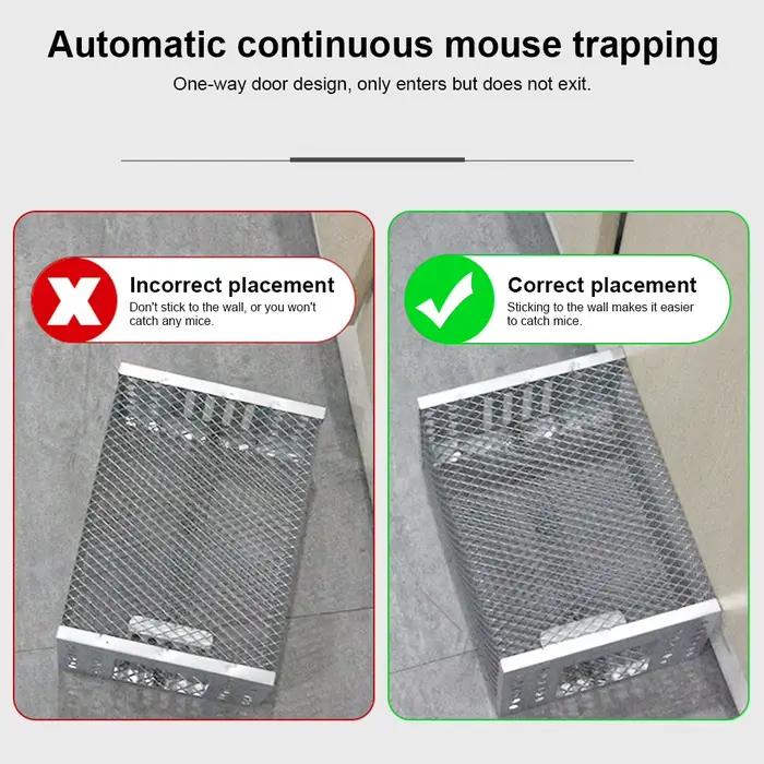 Piège à rats humain avec porte à double ouverture à sens unique