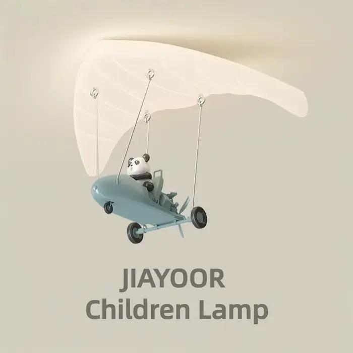 Dessin animé pilote plafonniers pour chambre d'enfants étude