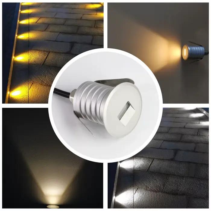 Applique murale Led encastrée 1W 12-24V