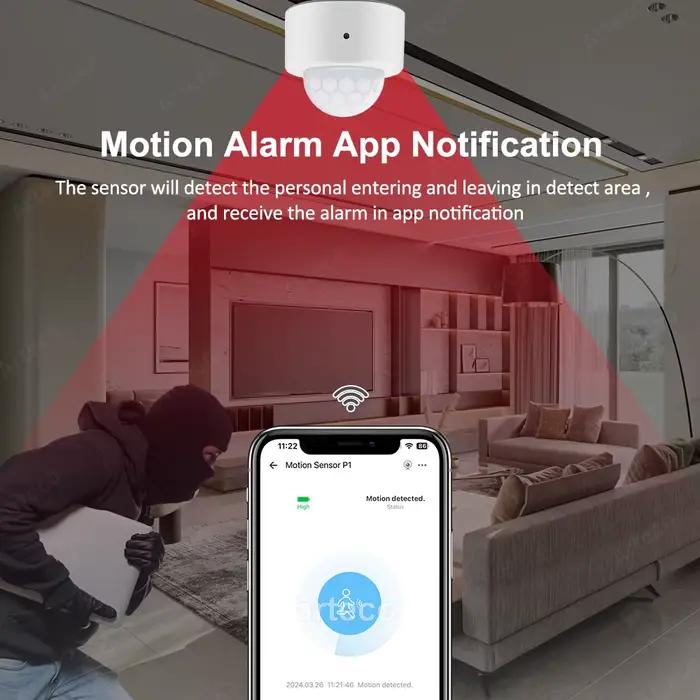 Capteur de Mouvement Zigbee 3.0 Intelligent PIR Sensible Humain et Animaux Corps Détection Surveillance Fiable Maison Sécurisée Occasions Spéciales