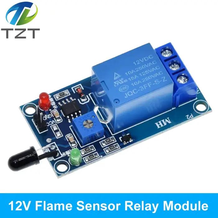 Module de capteur de détection de flamme infrarouge IR 1 canal 5V 12V