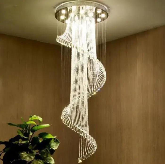 Lustre Rotatif Rond et Minimaliste en Clip