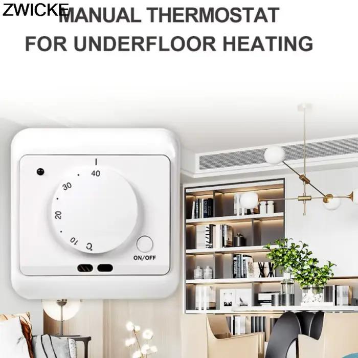 Panneau de Thermostat Manuel et Mécanique pour Chauffage au Sol Électrique