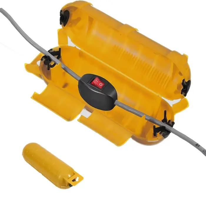 Boîte de connexion électrique étanche avec couvercle de protection pour rallonge extérieure