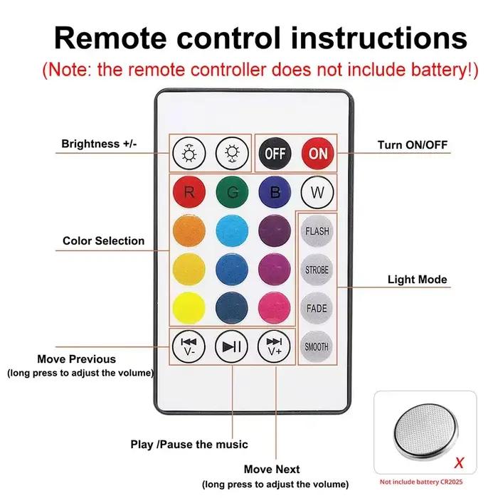 Ampoule de musique avec haut-parleur Bluetooth E27