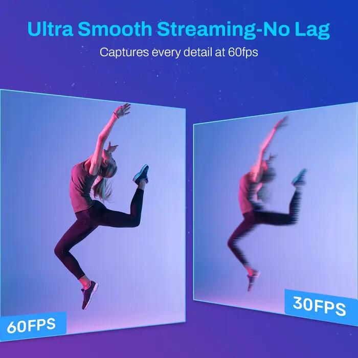 Webcam 4K 1080P 60FPS avec autofocus