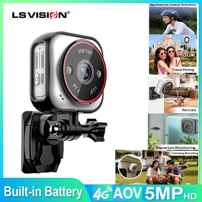 Caméra LS VISION Mini Live 7/24 Enregistreur IA 4G