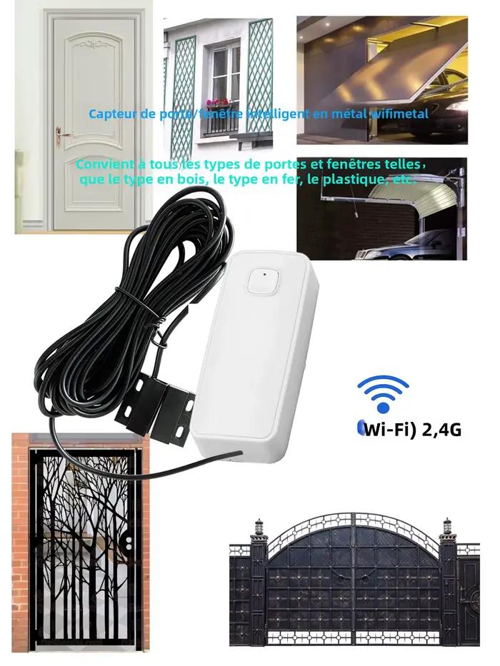 Tuya WIFI capteur magnétique de fenêtre de porte intelligente alarme de sécurité détecteur ouvert fermé