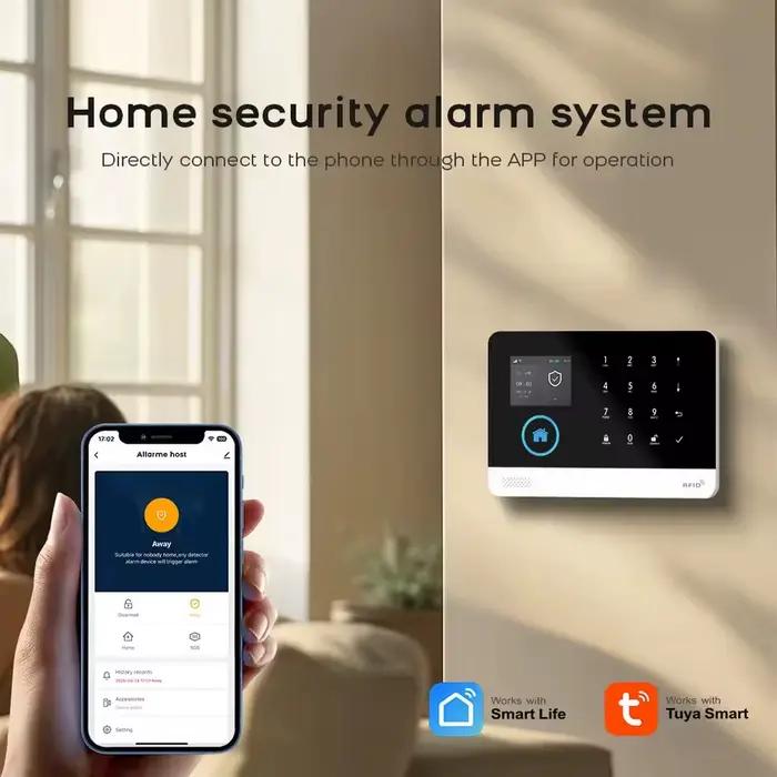Système d'alarme sans fil 433 MHz 103 GSM avec détecteur de mouvement pour animaux de compagnie