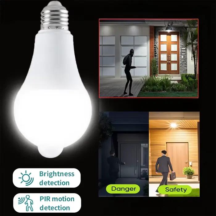 Ampoule LED avec détecteur de mouvement E27 B22 PIR