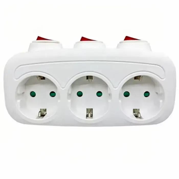 Multiprise multi-contactue avec interrupteur marche/arrêt