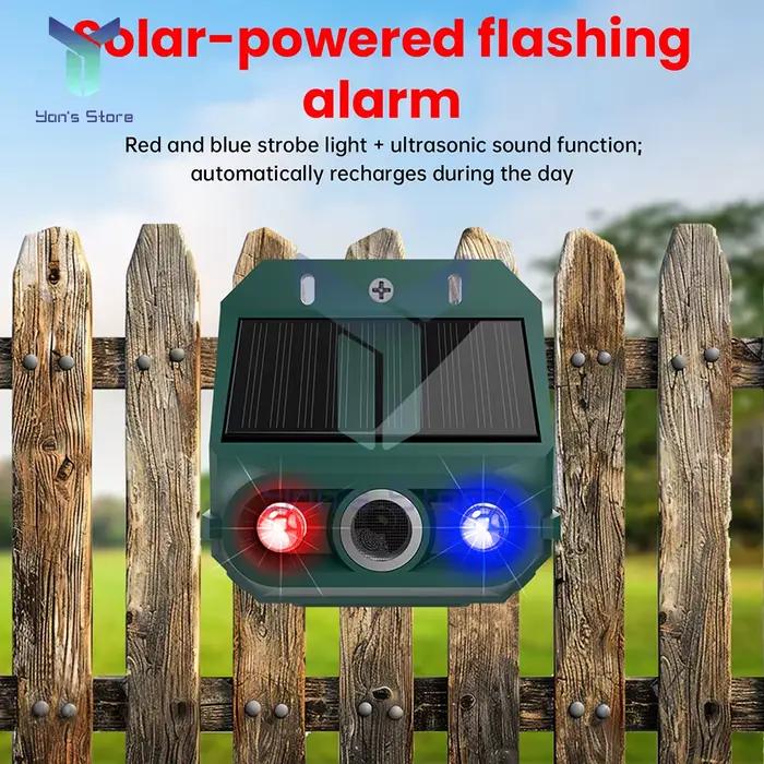Alarme solaire sonore et lumineuse