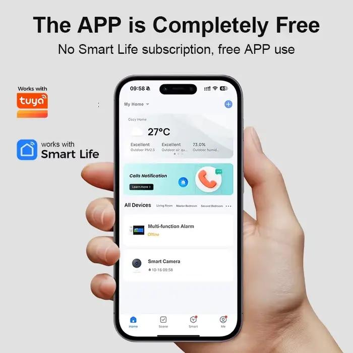 Alarme GSM WiFi compatible avec l'application Tuya Smart Life