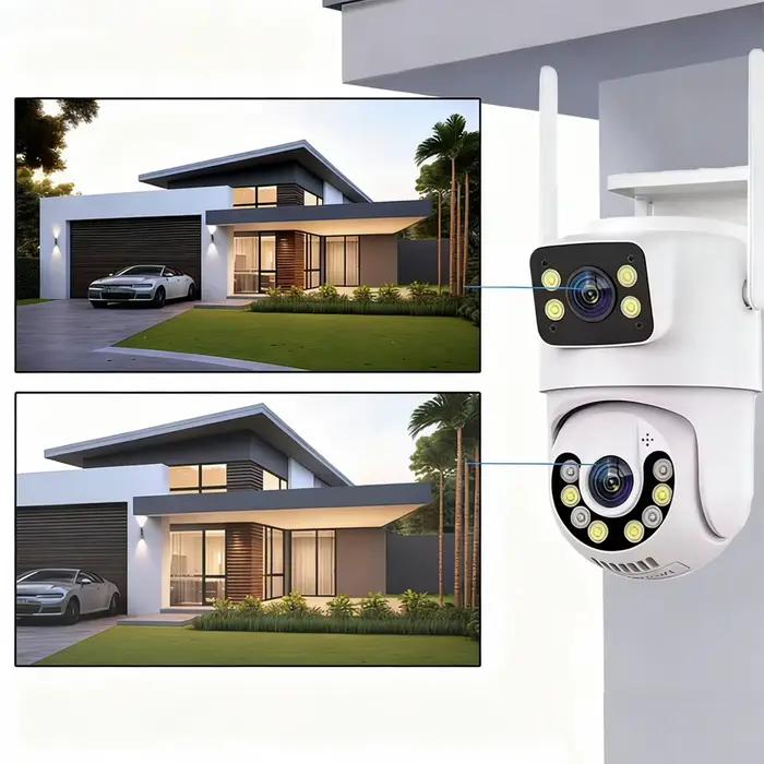 Caméra WIFI à domicile 8MP double objectif 4K