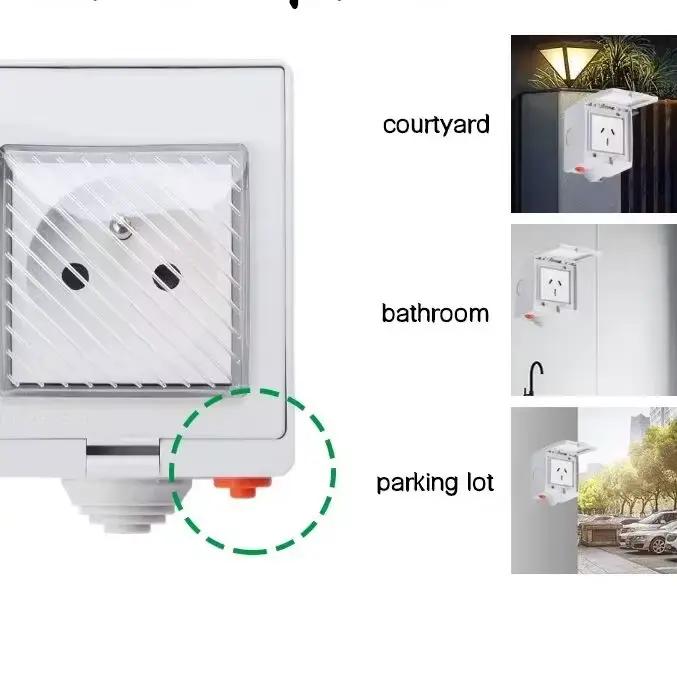 Tuya WIFI prise intelligente extérieure EU FR Itlay 16A 4000W IP55
