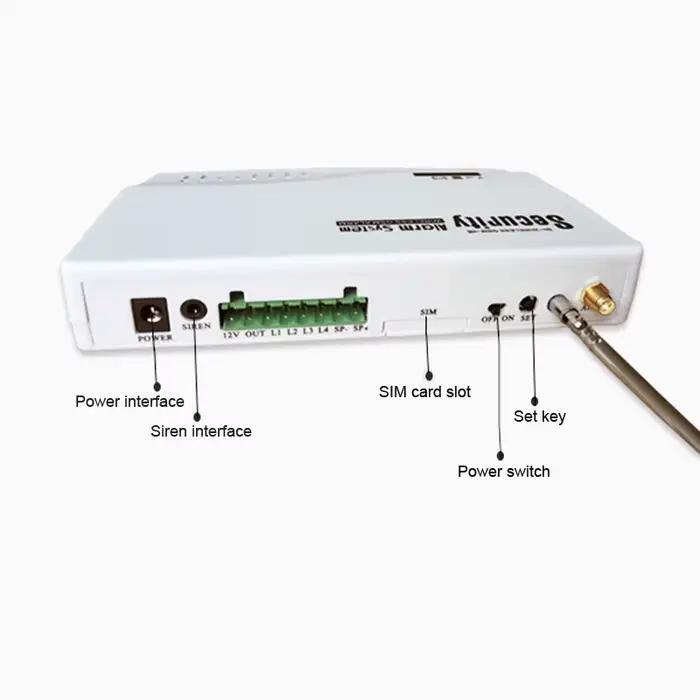 Système d'alarme anti-cambriolage GSM avec télécommande sans fil 433Mhz