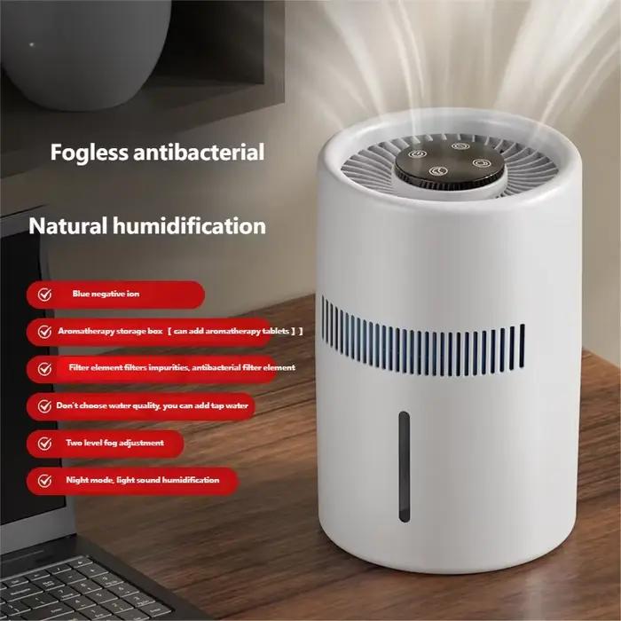 HOMEFISH Humidificateur purificateur d'air sans brouillard pour bureau à domicile
