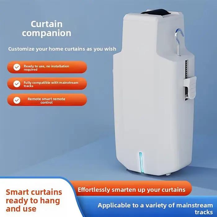 Moteur de rail de rideau électrique intelligent avec télécommande pour usage domestique