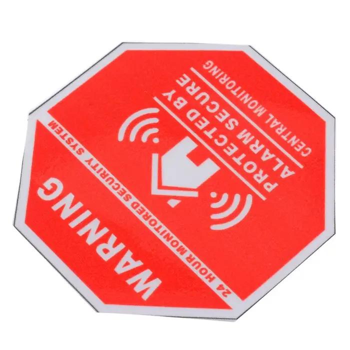 Autocollant d'alarme de sécurité rouge