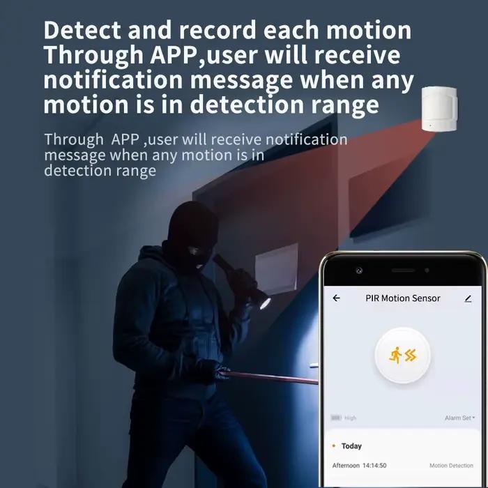 Détecteur de mouvement intelligent PIR LINCUKOO pour la sécurité domestique