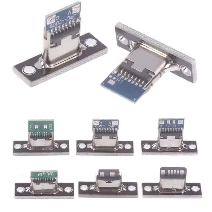 Prise USB 3.1 Type C avec plaque de fixation à vis