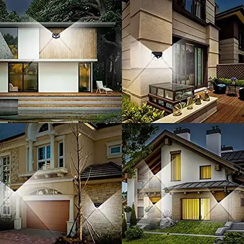 Lampe murale à détecteur de mouvement à 100 LED à énergie solaire