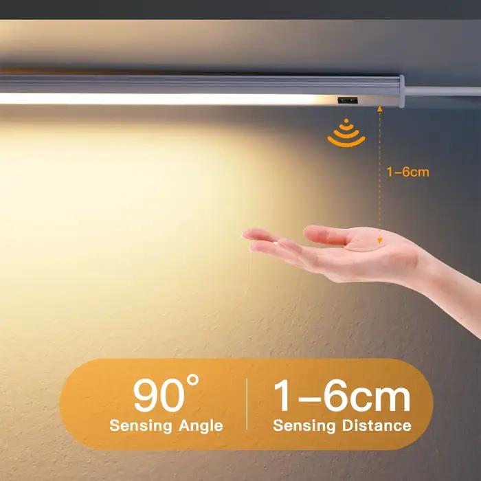 Barre lumineuse LED avec interrupteur à gâchette sans contact à onde manuelle