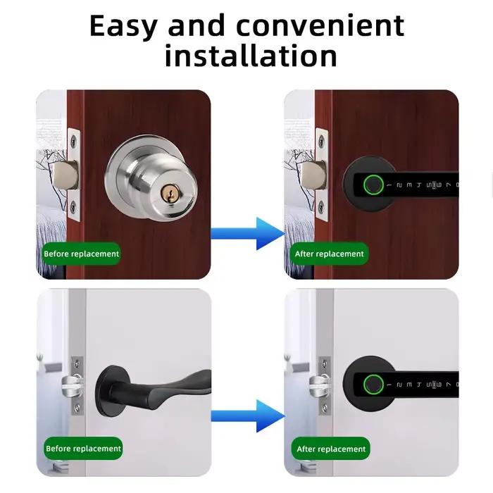 RAYKUBE M5 Tuya BLE serrure de porte intelligente à empreintes digitales