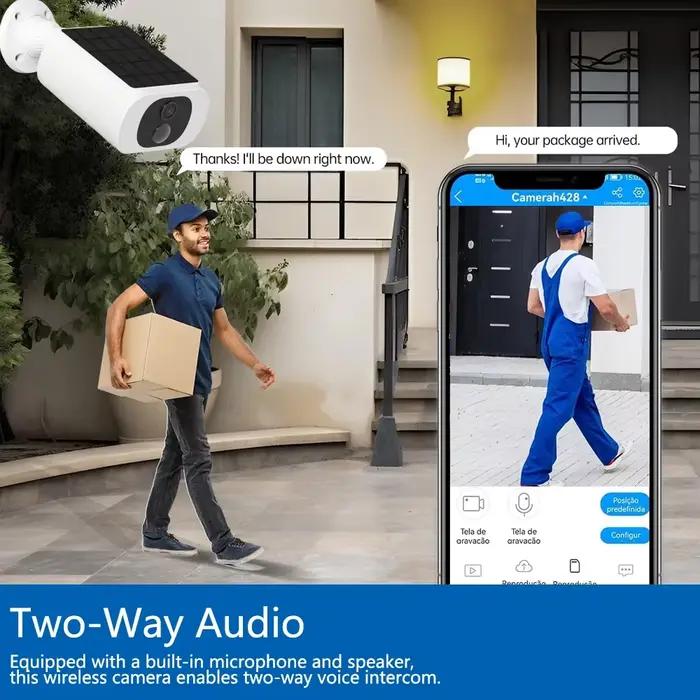 Caméra solaire sans fil 5MP Tuya Smartlife pour extérieur