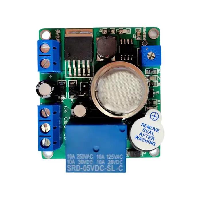 Détecteur de fumée MQ-2 Tech struction er Alarme cite Contrôleur de commutation 12V 24V