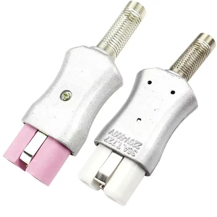 Connecteur industriel C7 en céramique blanche