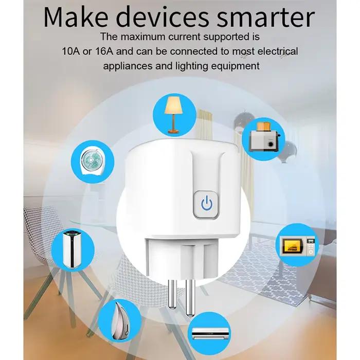 Prise Wi-Fi intelligente avec application Ewelink pour un contrôle automatique du minuterie et des commandes vocales